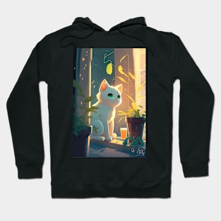 Super cute cat Anime style Hoodie